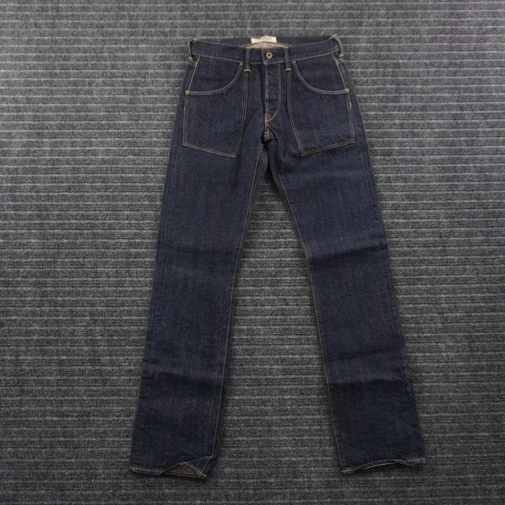 Simon Miller Zuma-01 Jeans Mens 29x33 Indigo Japanese Selvedge Patch Pocket Fit